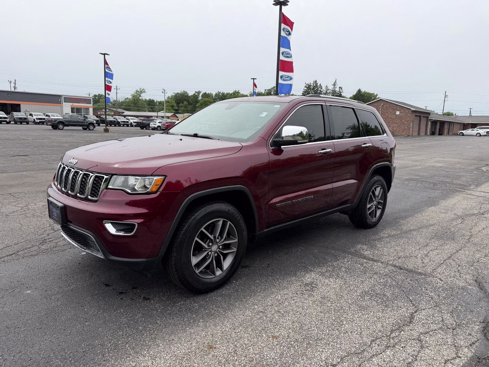 2017 Velvet Red Jeep Grand Cherokee Limited 4X4 Crossover