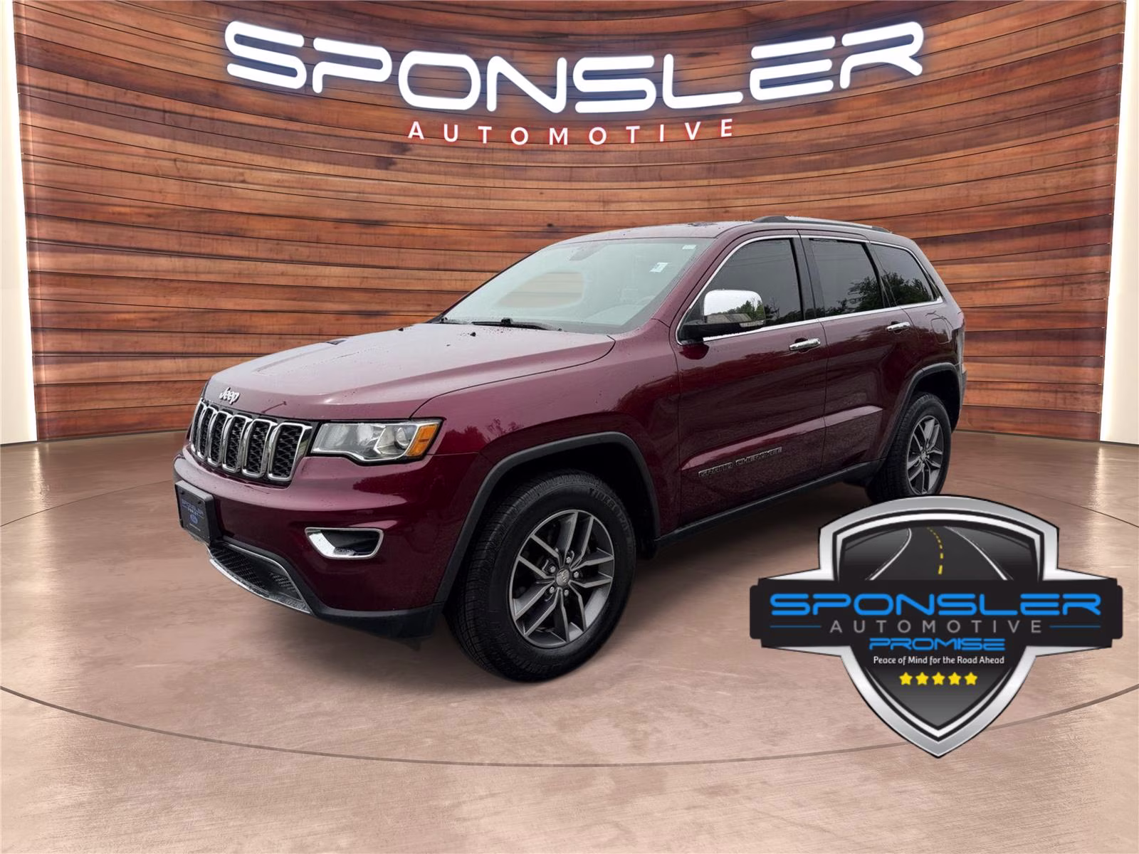 2017 Velvet Red Jeep Grand Cherokee Limited 4X4 Crossover