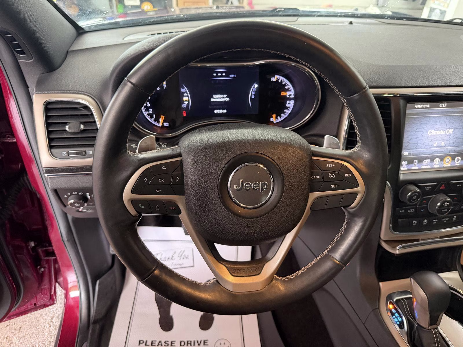 2017 Velvet Red Jeep Grand Cherokee Limited 4X4 Crossover