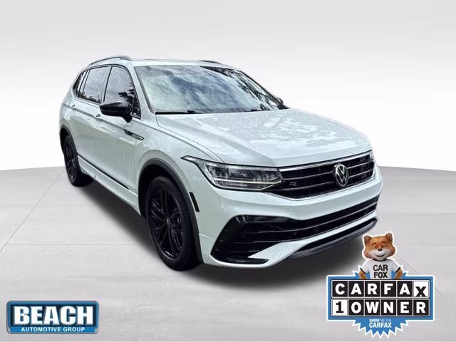 2022 White Volkswagen Tiguan 2.0T SE R-Line Black FWD SUV