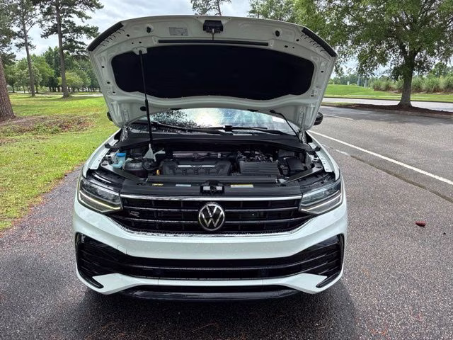 2022 White Volkswagen Tiguan 2.0T SE R-Line Black FWD SUV