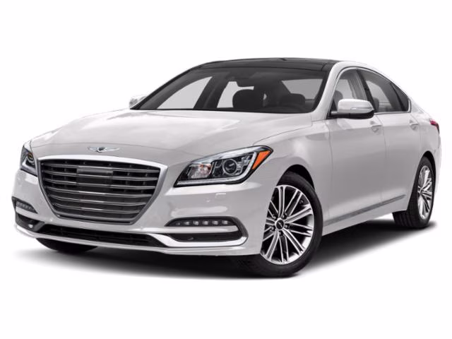2018 Casablanca White Genesis G80 3.8L RWD Sedan