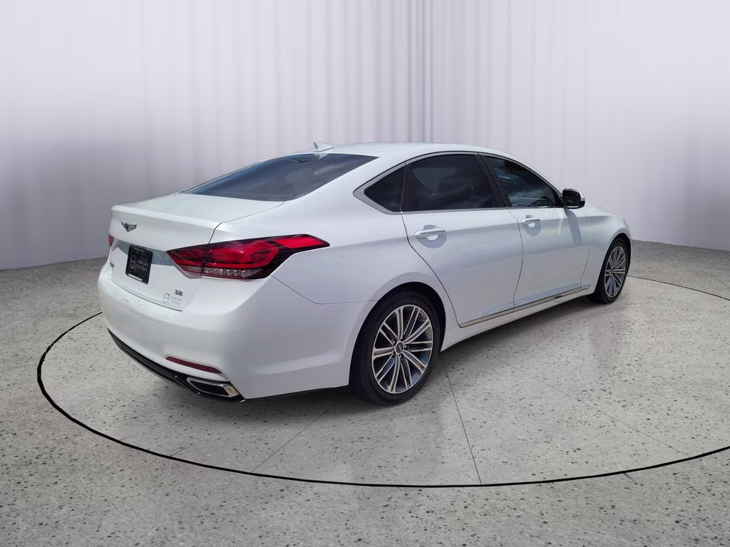 2018 Casablanca White Genesis G80 3.8L RWD Sedan