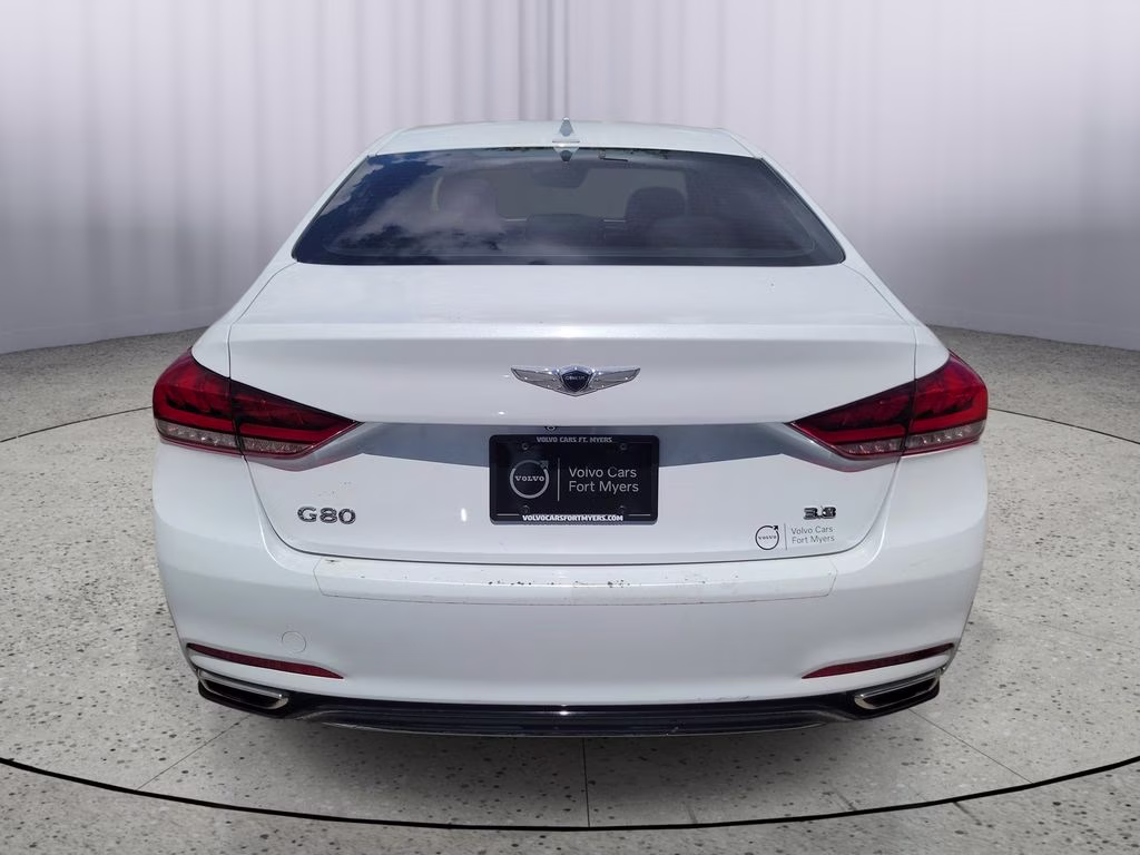 2018 Casablanca White Genesis G80 3.8L RWD Sedan