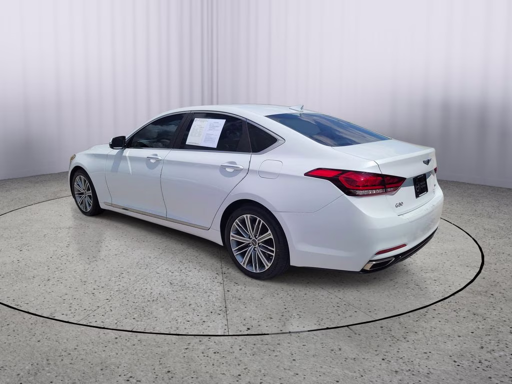 2018 Casablanca White Genesis G80 3.8L RWD Sedan