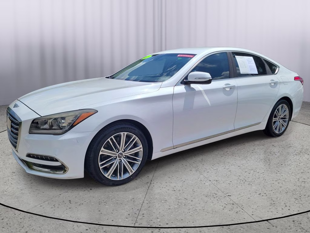 2018 Casablanca White Genesis G80 3.8L RWD Sedan