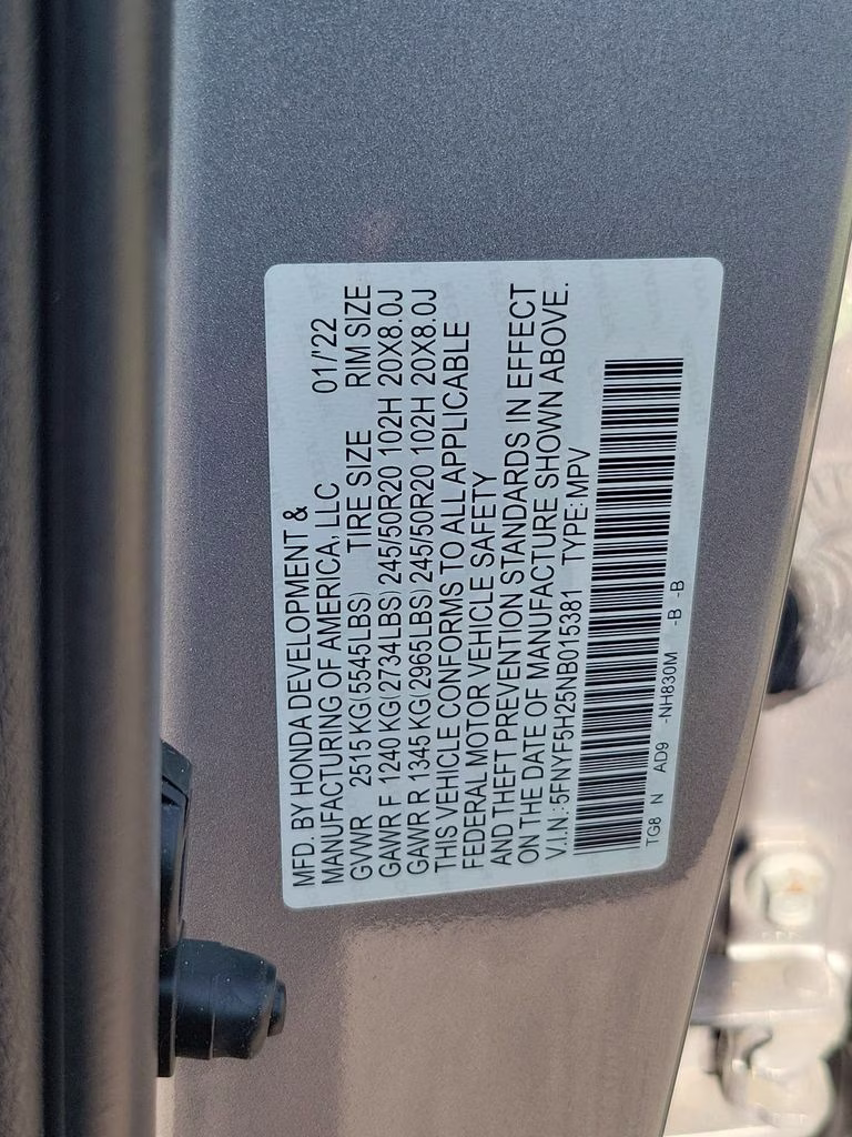 2022 Honda Pilot Special Edition FWD SUV