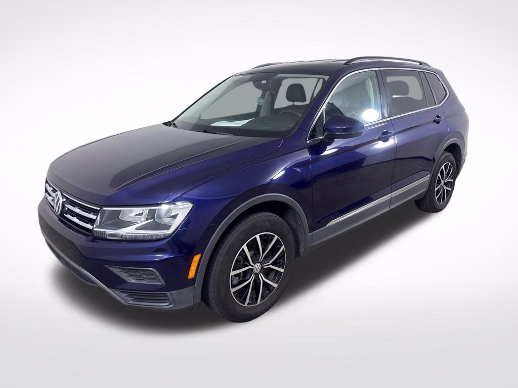 2021 Atlantic Blue Metallic Volkswagen Tiguan 2.0T SE FWD SUV