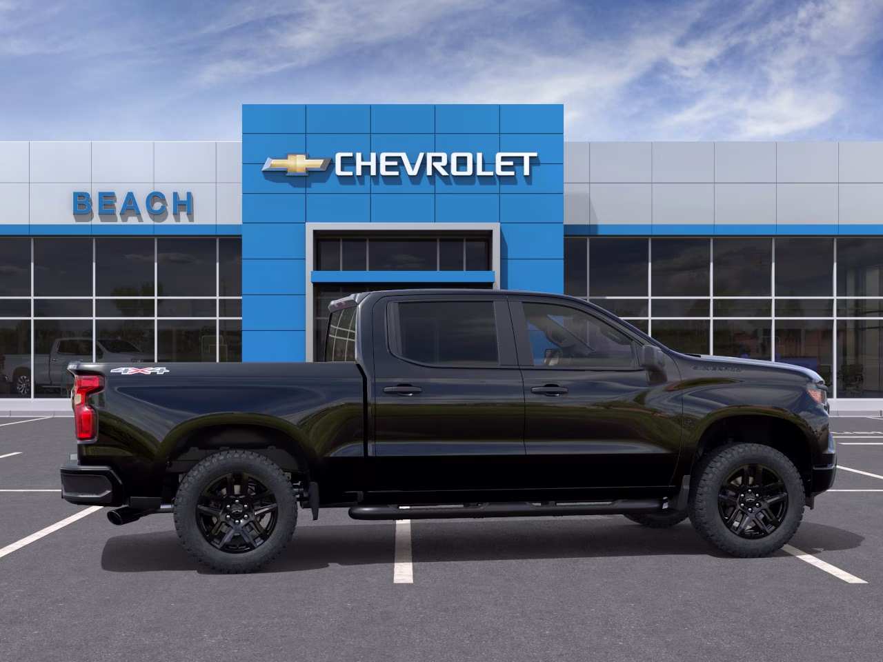 2026 Black Chevrolet Silverado 1500 Custom 4X4 Truck
