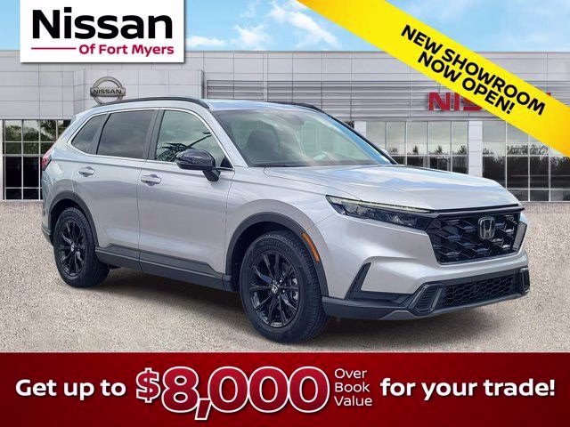 2024 Silver Metallic Honda CR-V Hybrid Sport FWD SUV