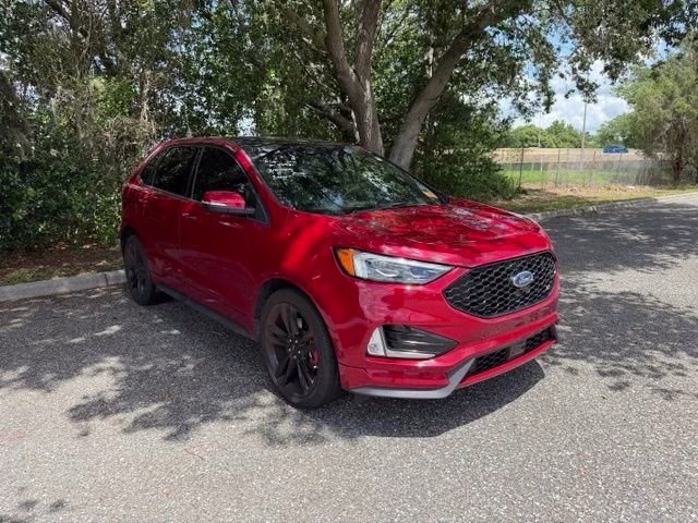 2020 Rapid Red Metallic Tinted Clearcoat Ford Edge ST AWD SUV