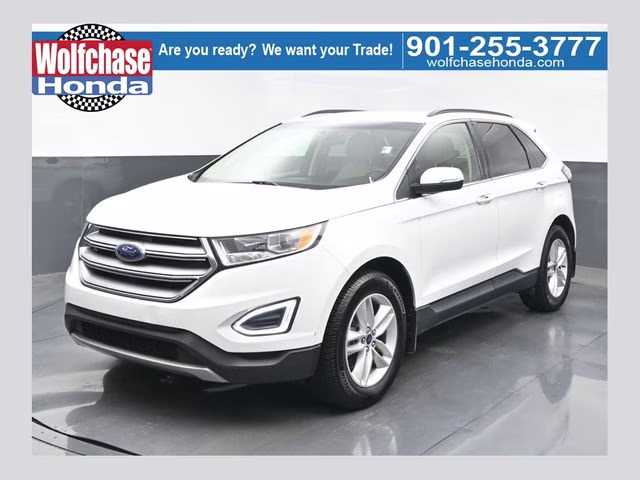 2018 Oxford White Ford Edge SEL FWD SUV