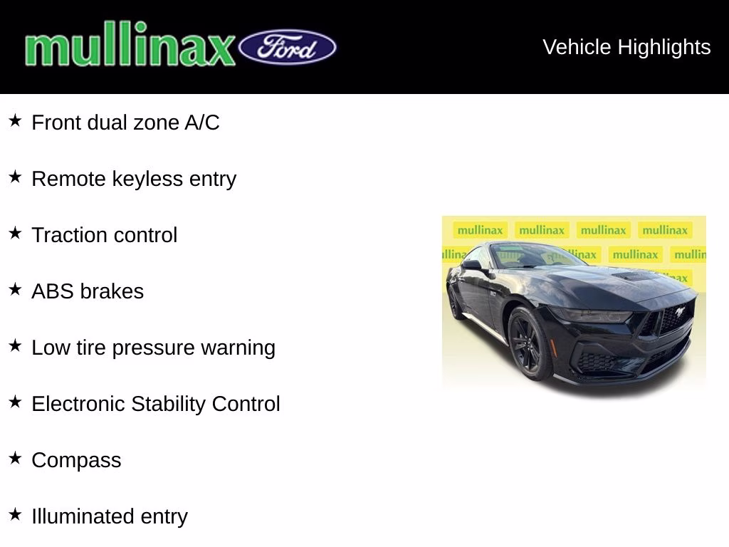 2026 Shadow Black Ford Mustang GT RWD Coupe