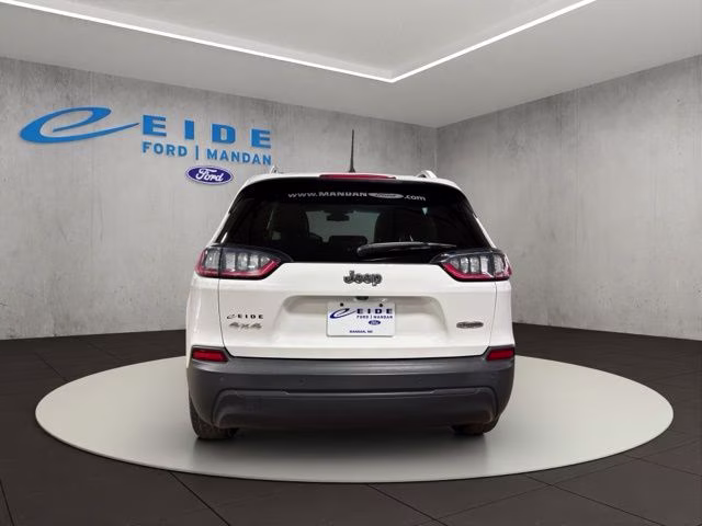 2019 Bright White Clearcoat Jeep Cherokee Latitude Plus 4X4 SUV