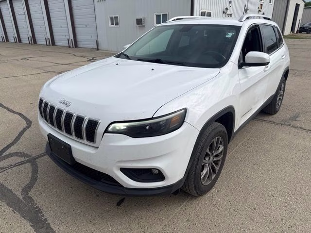 2019 Bright White Clearcoat Jeep Cherokee Latitude Plus 4X4 SUV