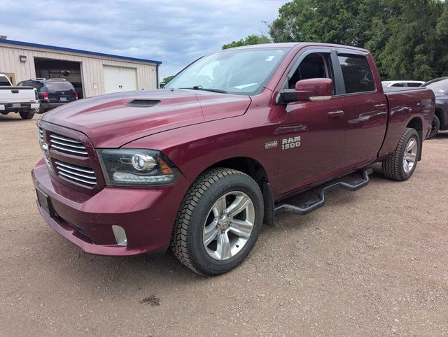 2017 Delmonico Red Pearlcoat Ram 1500 Sport 4X4 Truck