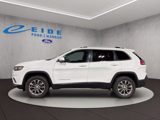 2019 Bright White Clearcoat Jeep Cherokee Latitude Plus 4X4 SUV