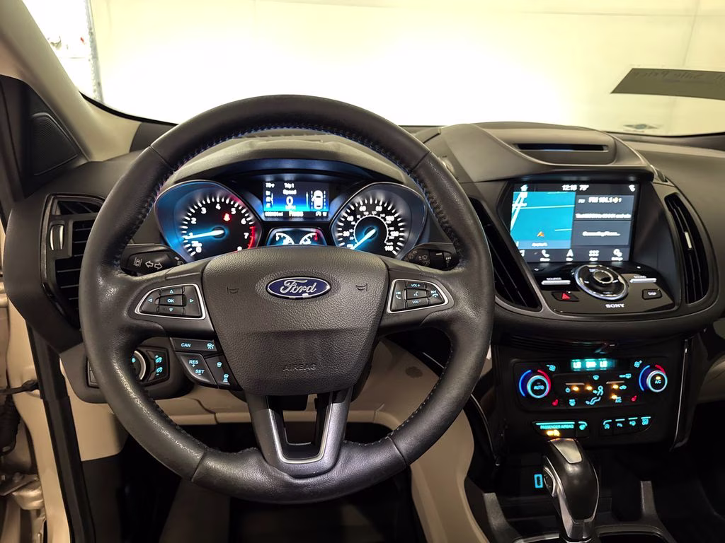 2018 White Gold Ford Escape Titanium FWD SUV