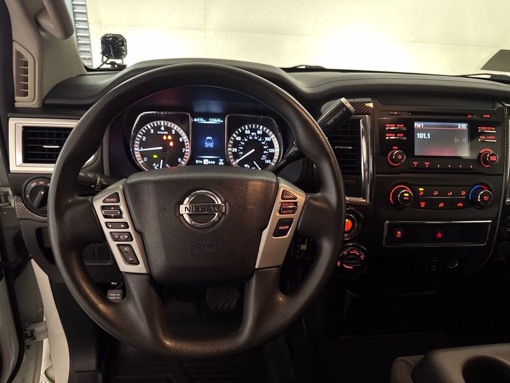 2017 Glacier White Nissan Titan SV 4X4 Truck