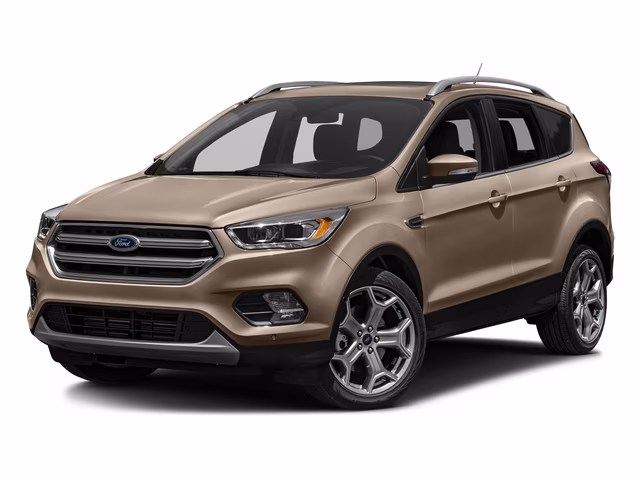2018 White Gold Ford Escape Titanium FWD SUV