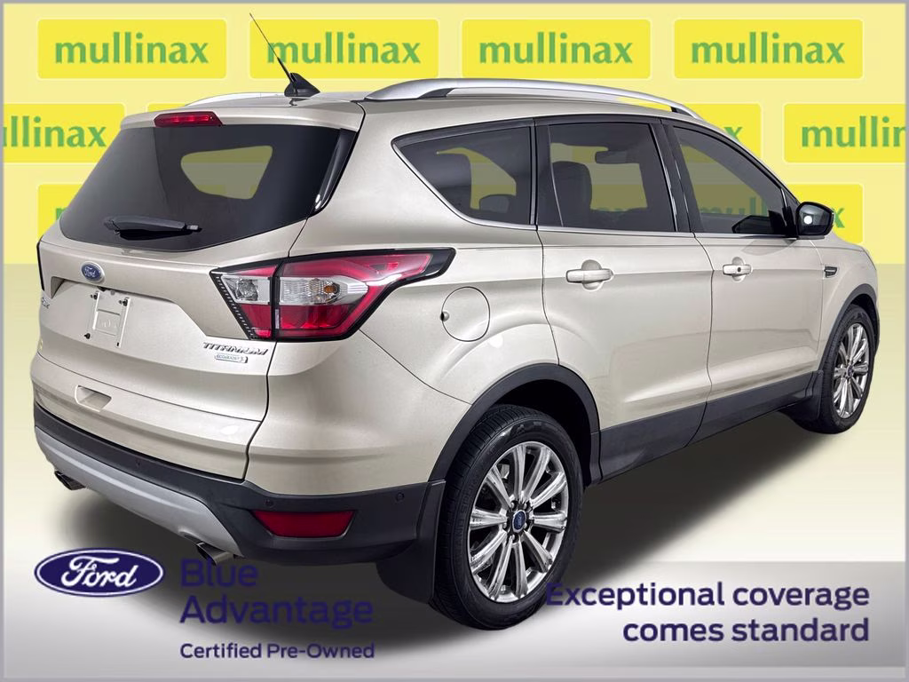 2018 White Gold Ford Escape Titanium FWD SUV