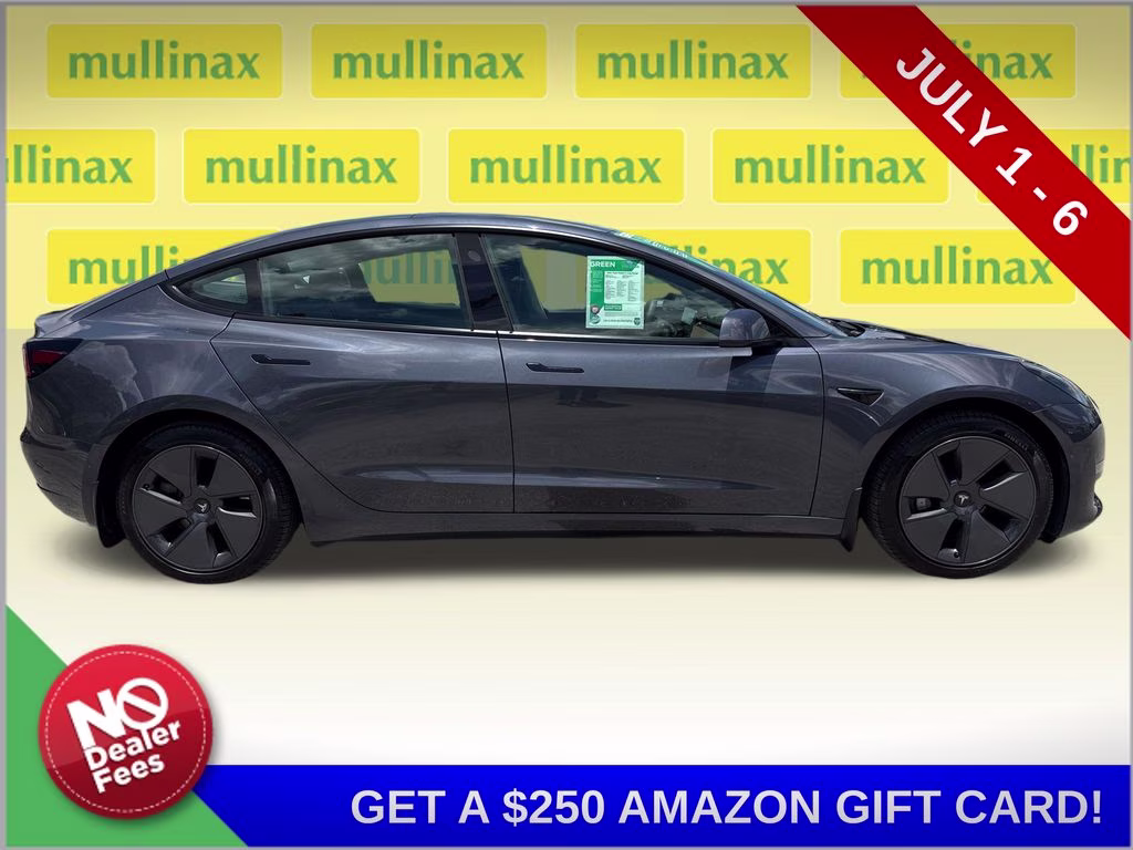 2022 Midnight Silver Metallic Tesla Model 3 Long Range AWD Sedan