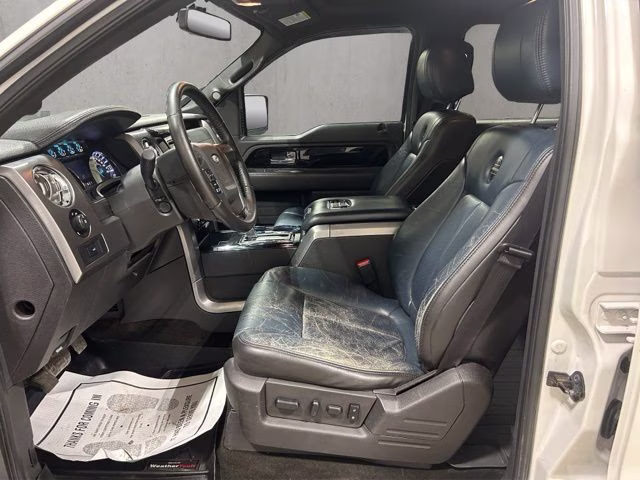 2014 White Platinum Metallic Tri-Coat Ford F-150 Limited 4X4 Truck