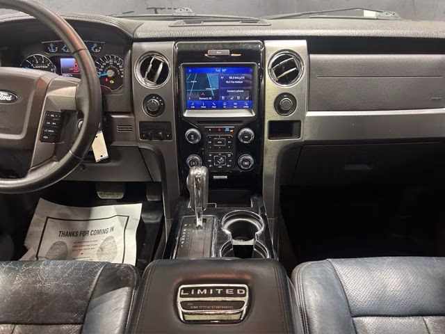 2014 White Platinum Metallic Tri-Coat Ford F-150 Limited 4X4 Truck