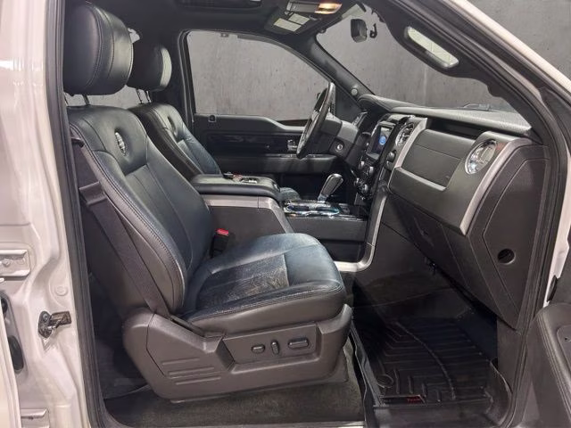 2014 White Platinum Metallic Tri-Coat Ford F-150 Limited 4X4 Truck