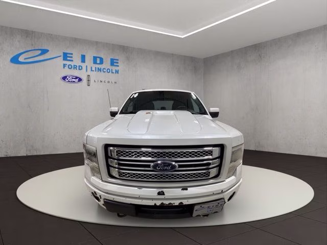 2014 White Platinum Metallic Tri-Coat Ford F-150 Limited 4X4 Truck