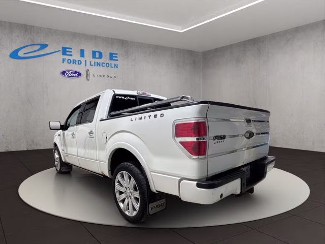 2014 White Platinum Metallic Tri-Coat Ford F-150 Limited 4X4 Truck