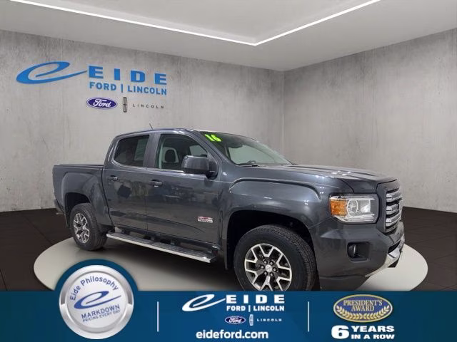 2016 Cyber Gray Metallic GMC Canyon SLE1 4X4 Truck