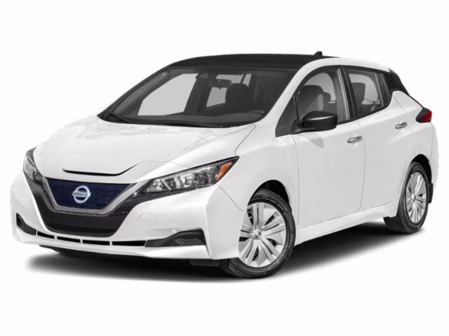 2019 2-Tone White/Black Nissan LEAF SV FWD Hatchback