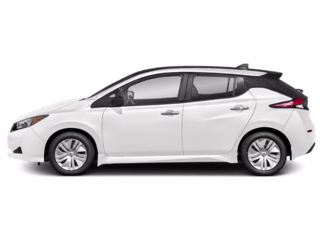 2019 2-Tone White/Black Nissan LEAF SV FWD Hatchback