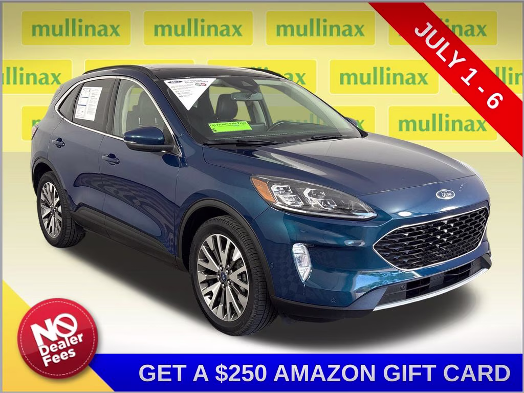 2020 Green Metallic Ford Escape Hybrid Titanium AWD SUV