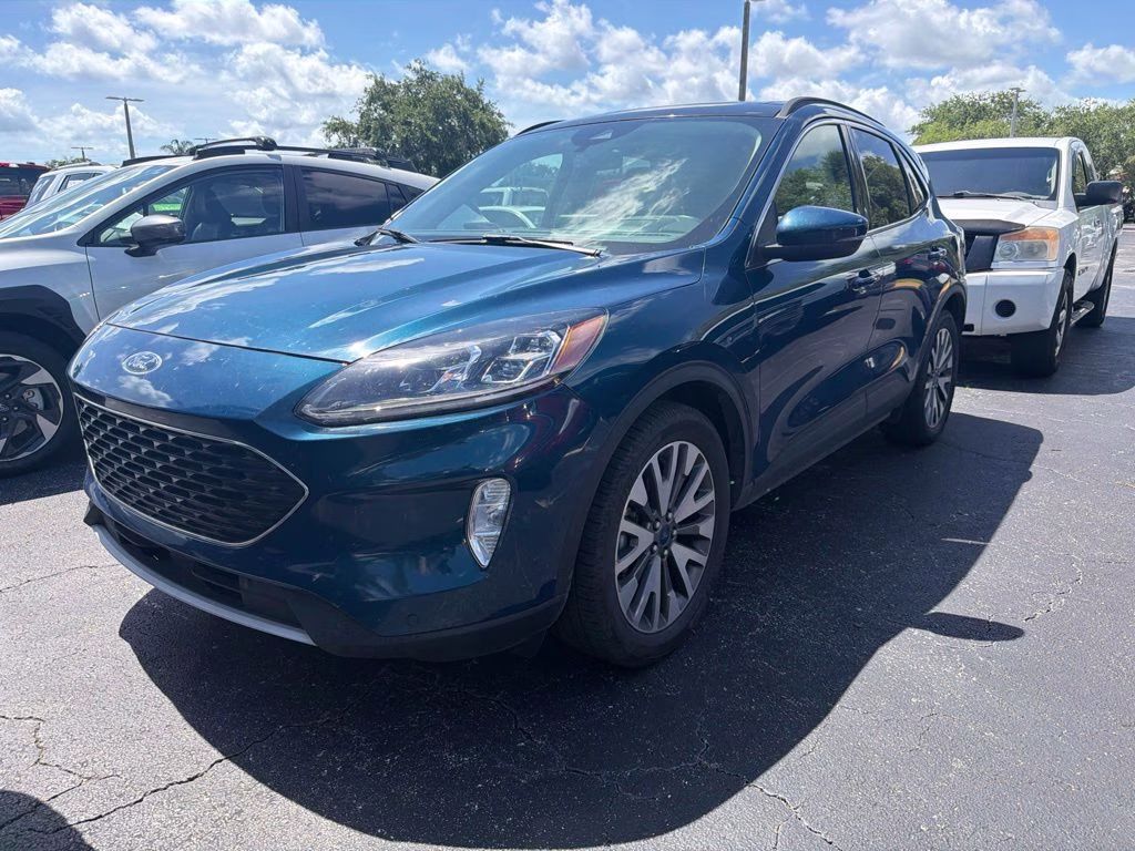 2020 Green Ford Escape Titanium Hybrid AWD SUV