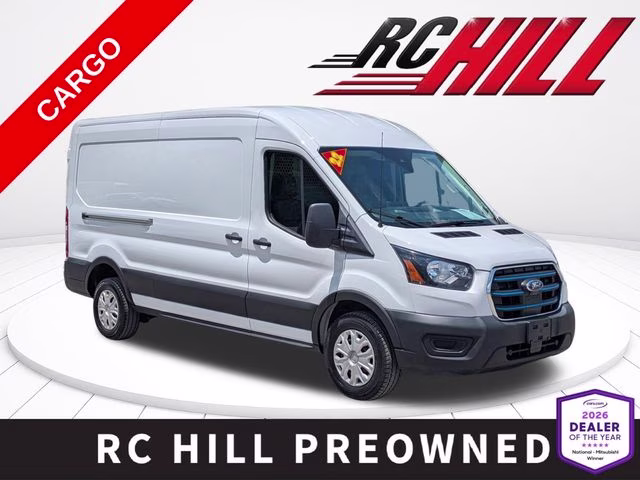 2022 Oxford White Ford E-Transit-350 Base RWD Van