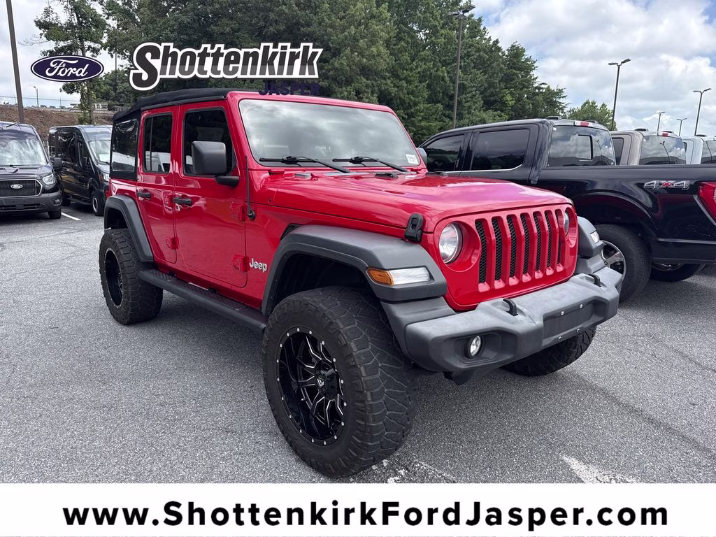 2018 Firecracker Red Clearcoat Jeep Wrangler Unlimited Sport S 4X4 SUV