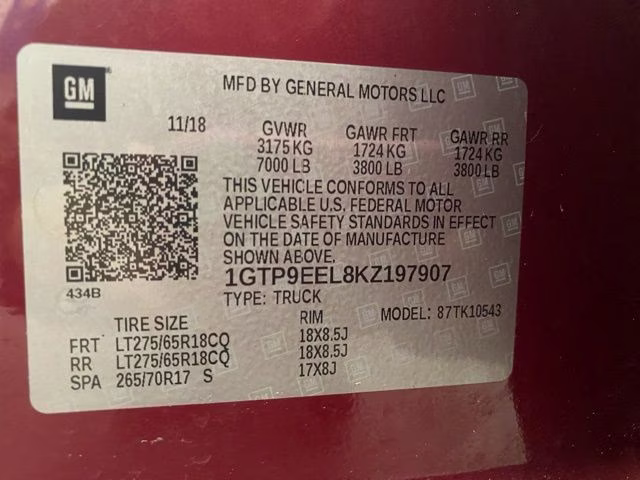 2019 Red Quartz Tintcoat GMC Sierra 1500 AT4 4X4 Truck