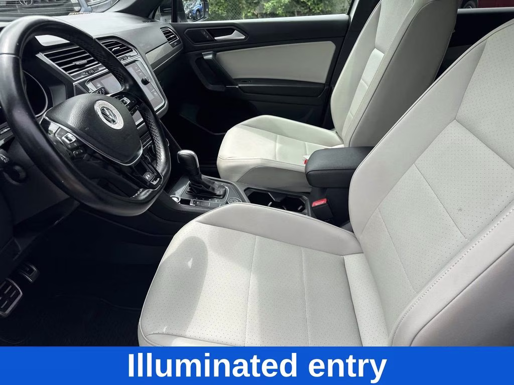 2020 Pure White Volkswagen Tiguan 2.0T SE R-Line Black AWD SUV
