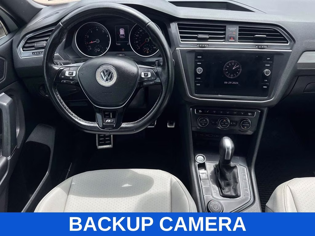 2020 Pure White Volkswagen Tiguan 2.0T SE R-Line Black AWD SUV