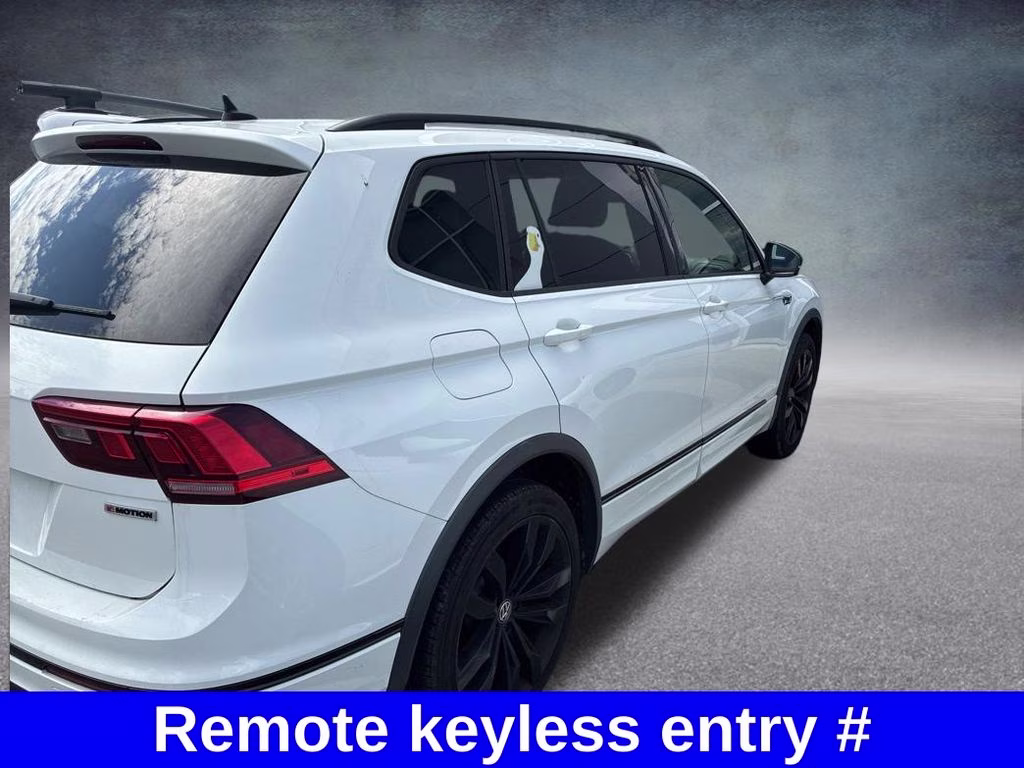 2020 Pure White Volkswagen Tiguan 2.0T SE R-Line Black AWD SUV