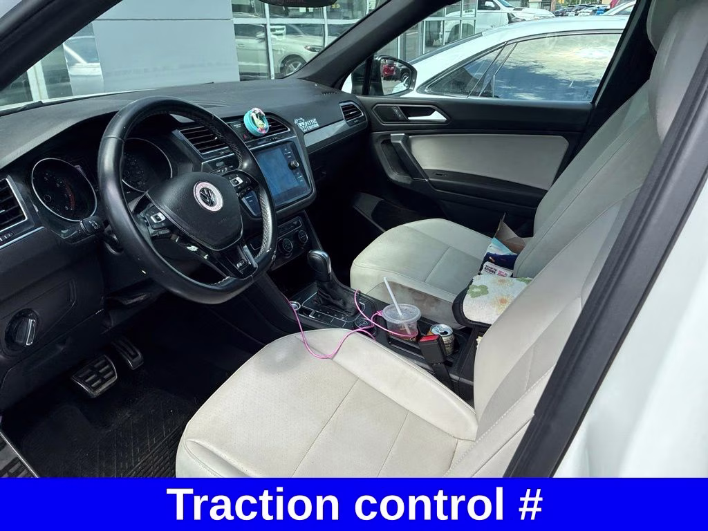 2020 Pure White Volkswagen Tiguan 2.0T SE R-Line Black AWD SUV