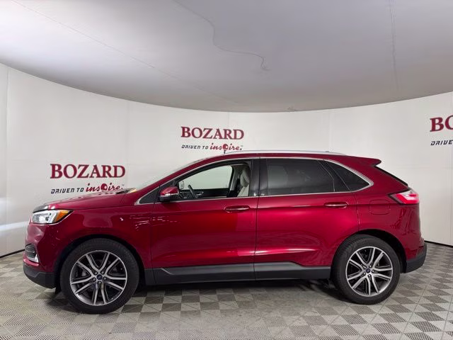 2020 Red Metallic Ford Edge Titanium FWD SUV