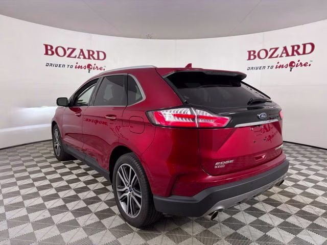 2020 Red Metallic Ford Edge Titanium FWD SUV
