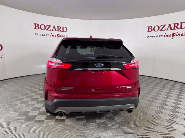 2020 Red Metallic Ford Edge Titanium FWD SUV