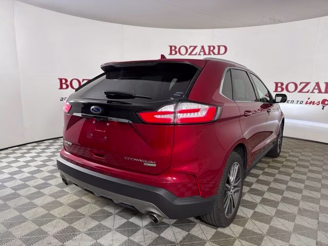 2020 Red Metallic Ford Edge Titanium FWD SUV