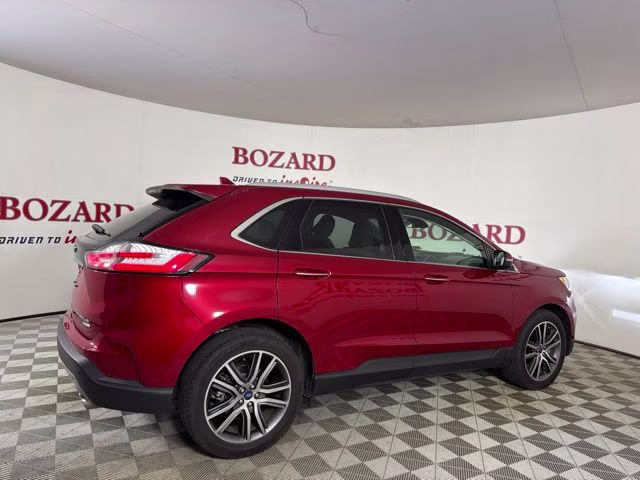 2020 Red Metallic Ford Edge Titanium FWD SUV