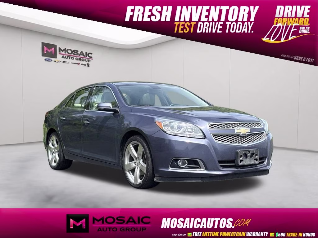 2013 Blue Metallic Chevrolet Malibu LTZ FWD Sedan
