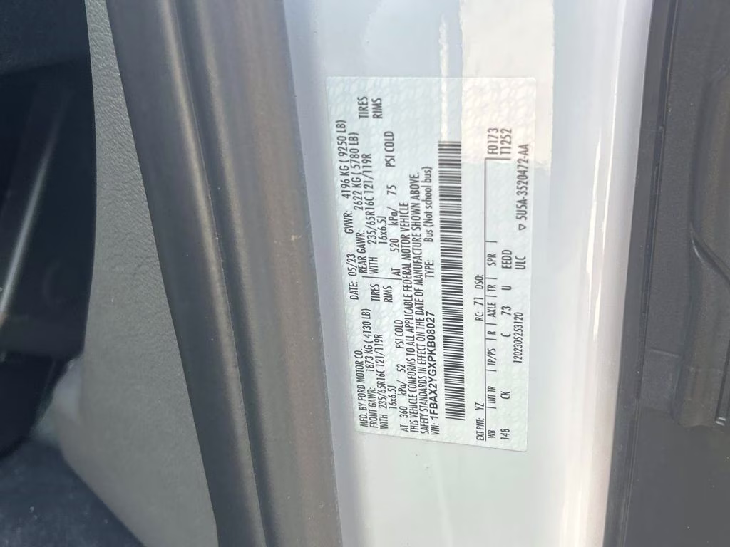 2023 Oxford White Ford Transit-350 XLT RWD Crossover